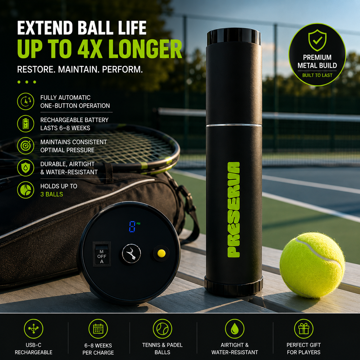 Automatic Tennis Ball Pressurizer