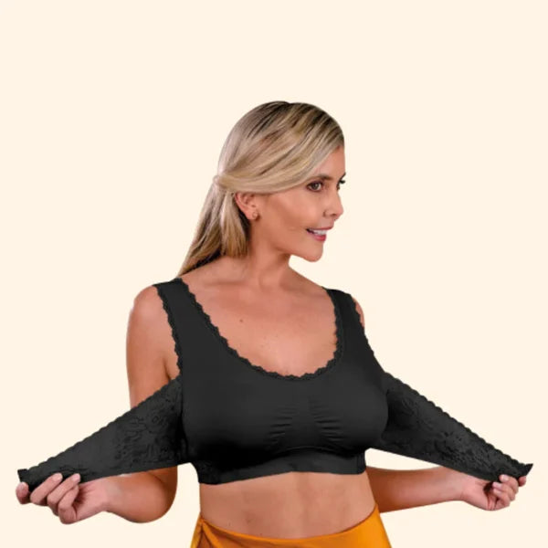 🏆LAST DAY SALE 50% OFF – Comfy Corset Bra Front Cross Side Buckle Lace Bras🎁