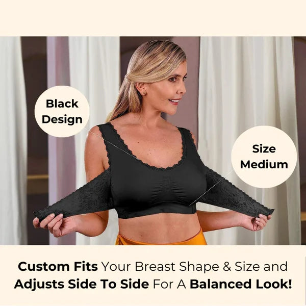 🏆LAST DAY SALE 50% OFF – Comfy Corset Bra Front Cross Side Buckle Lace Bras🎁