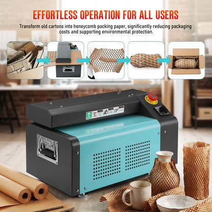 EcoPack Pro Honeycomb Packing Machine & Cardboard Shredder – 350mm