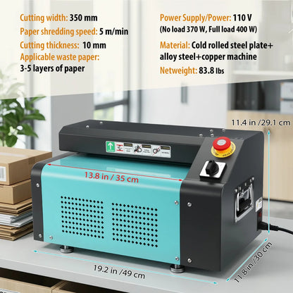 EcoPack Pro Honeycomb Packing Machine & Cardboard Shredder – 350mm