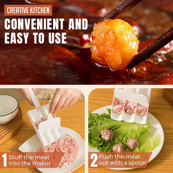🔥Summer 50% OFF🔥Creative Kitchen Triple Meatball Maker