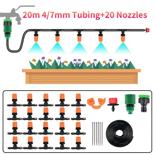 FOG-COOLED SEMI-AUTOMATIC IRRIGATION SYSTEM