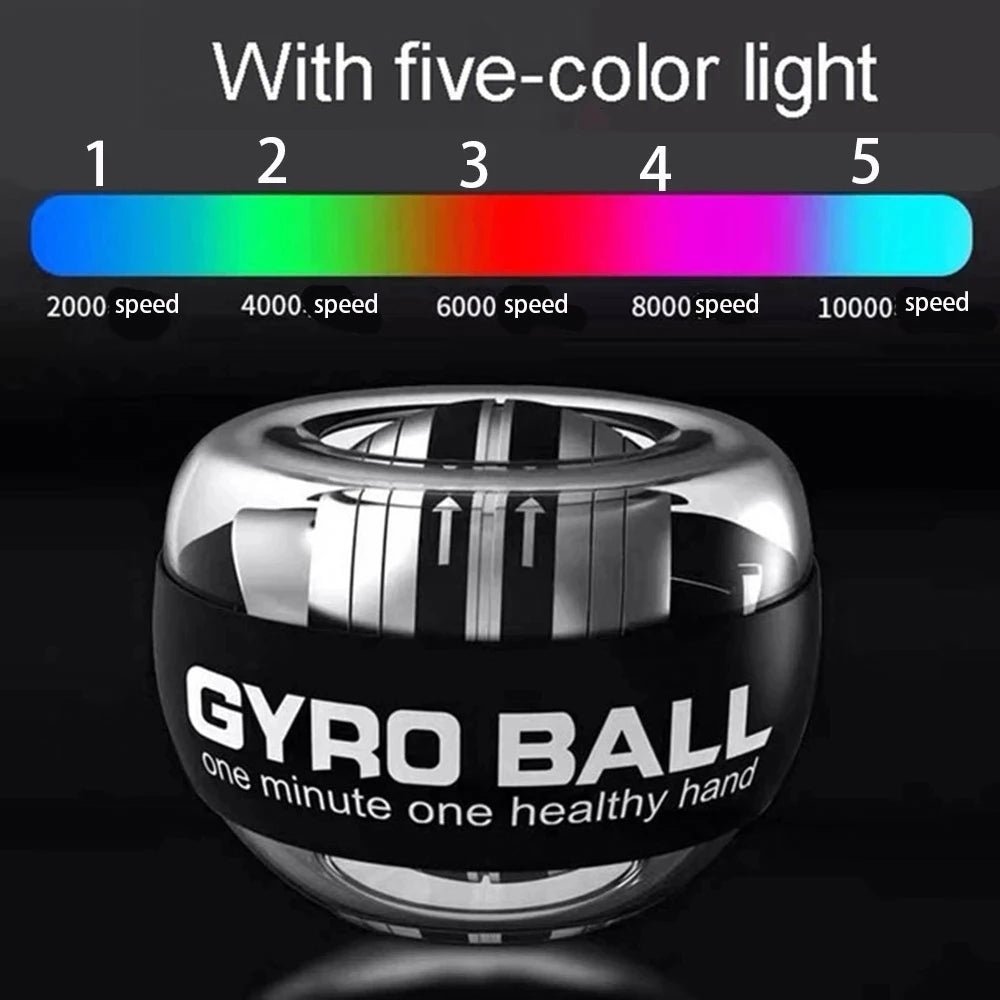 Gyro Power Ball - Exerciser Gyro Ball for Strengthen Arms, Fingers, Wrist Bones and Muscles