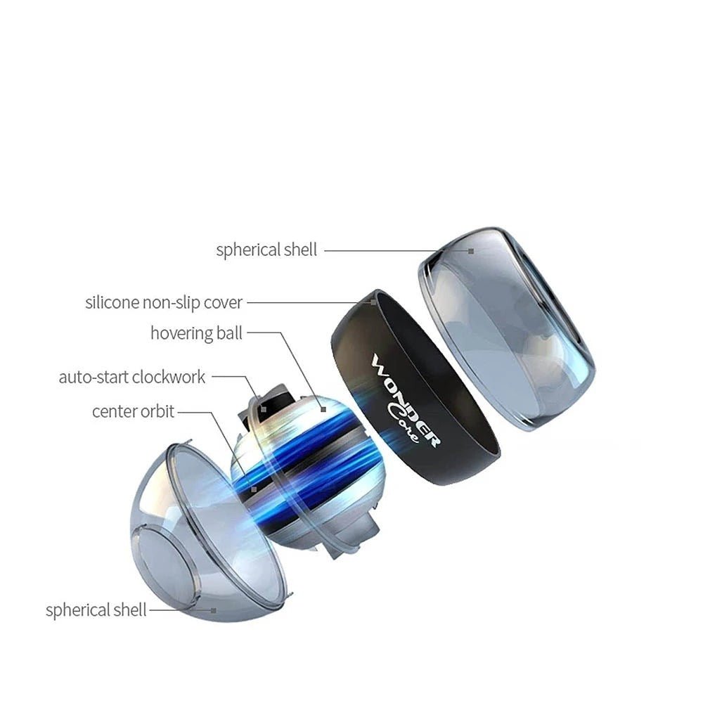 Gyro Power Ball - Exerciser Gyro Ball for Strengthen Arms, Fingers, Wrist Bones and Muscles