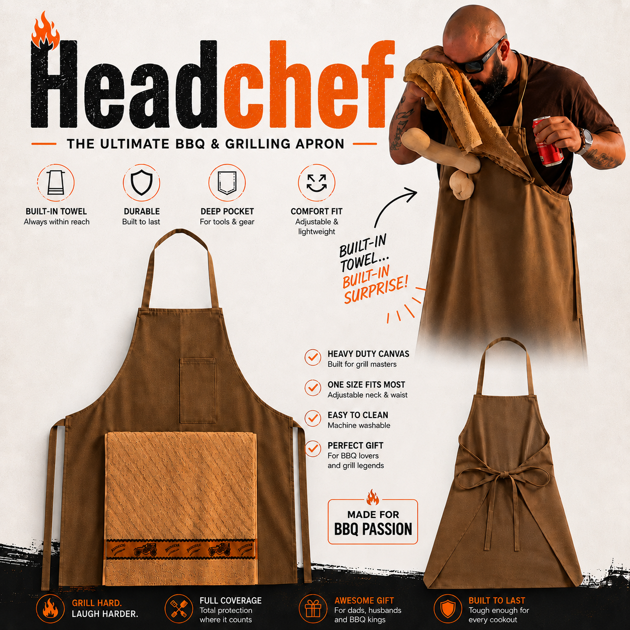 ChefShield™ Premium Cooking Apron