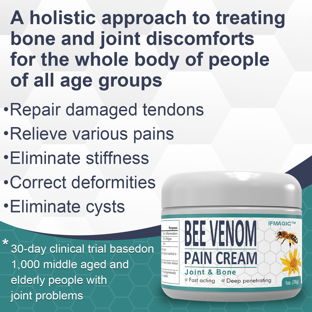 🐝 IFMAGIC™ Bee Venom Pain and Bone Healing Cream