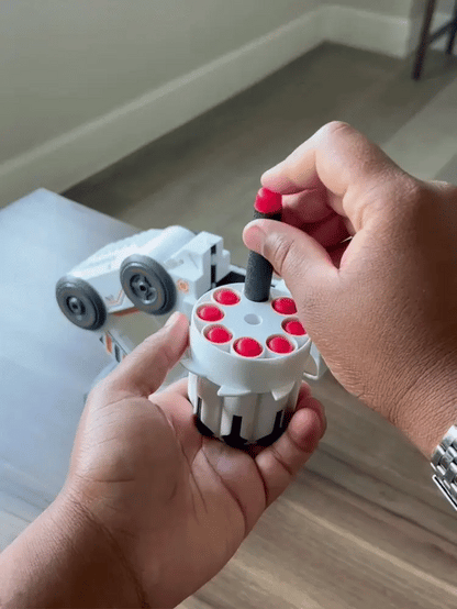 Smart Head-Tracking Foam Dart Blaster with Auto Targeting
