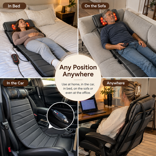 ThermaNest – Heated Full-Body Massage Mat for Relaxation & Everyday Comfort