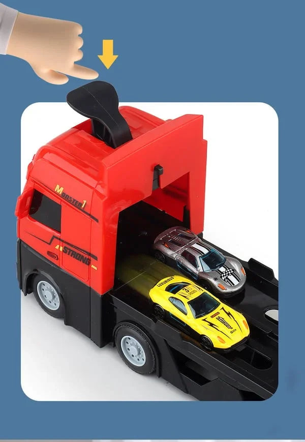 🎅Xmas Sales - 50% off💥Mega Hauler Truck With Ejection Race Track