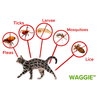 Waggie™ - Natural Anti-Flea, Tick, & Mosquito Collar (Safest 8+ Months Protection)