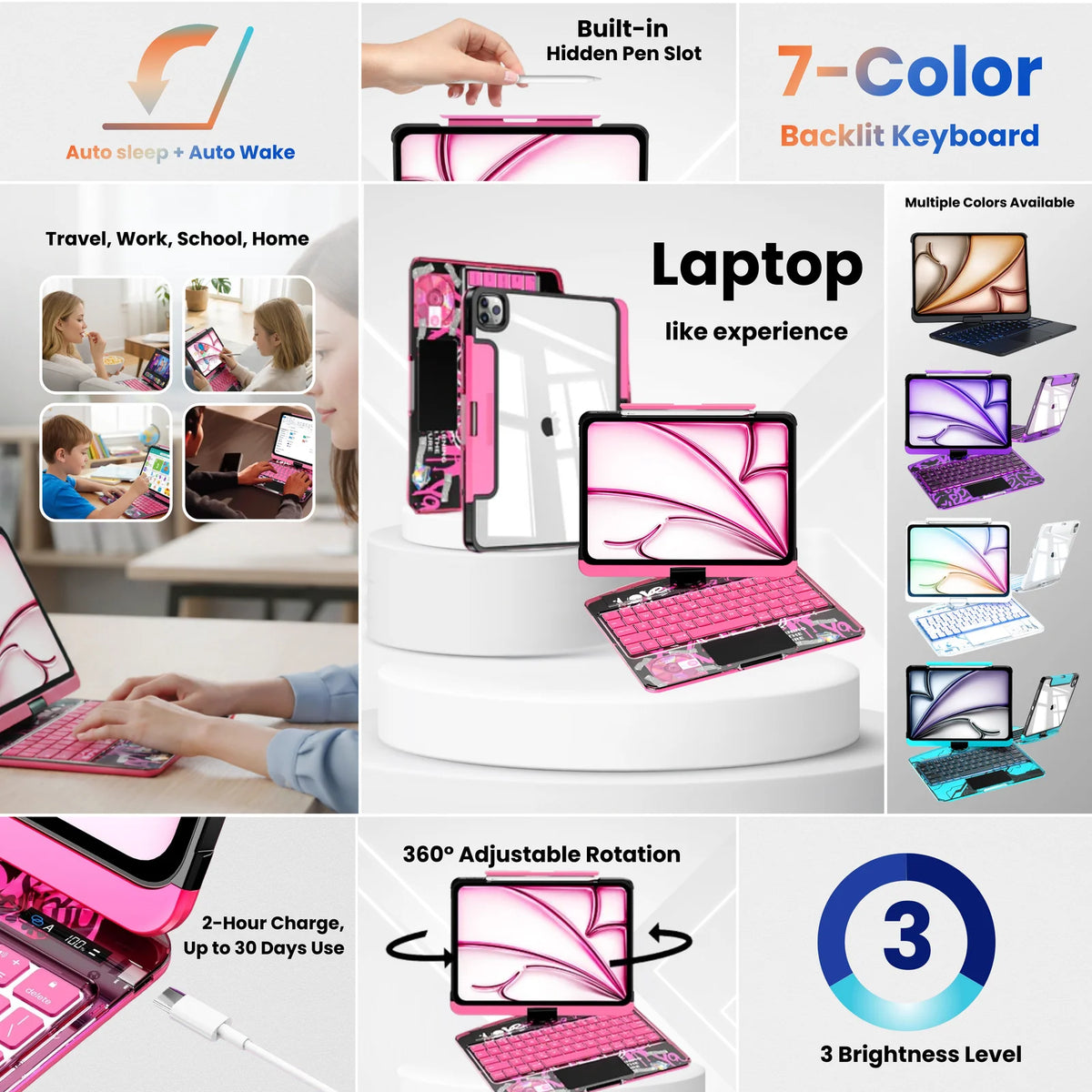 PivotKey 360 Keyboard Case