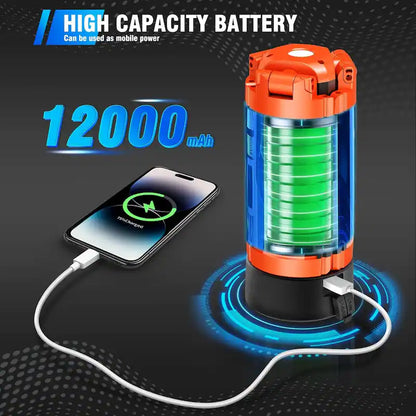 Rechargeable Camping Work Light with Tripod and Magnetic Base