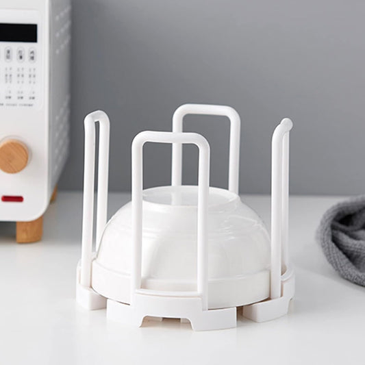 Retractable Dish Holder with Handle for Kitchen Organization