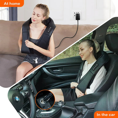 RelaxEase 4D Heated Shiatsu Massager