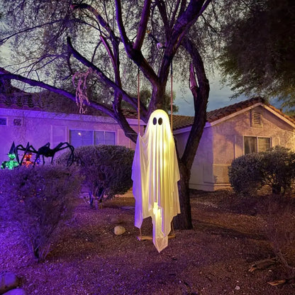 SwingingBoo™ LED Hanging Ghost Swing Decoration