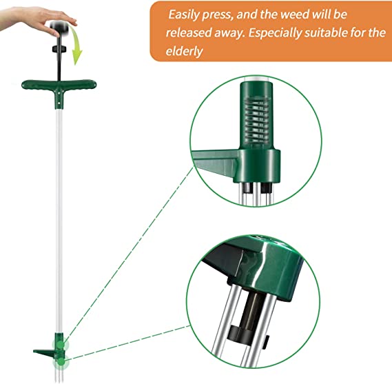 Standing Weed Puller Root Removal Tool