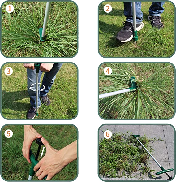 Standing Weed Puller Root Removal Tool