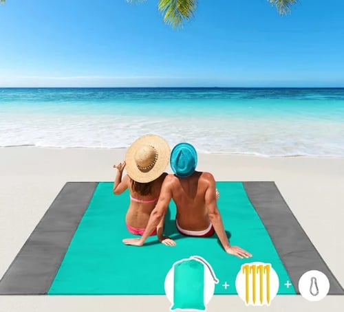 🤽‍♂️Sandproof Beach Blanket Lightweight👨‍👩‍👧‍👦