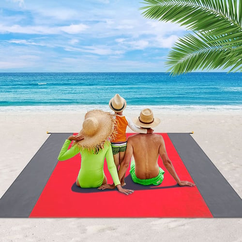🤽‍♂️Sandproof Beach Blanket Lightweight👨‍👩‍👧‍👦