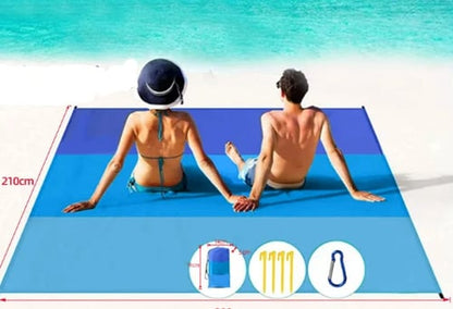 🤽‍♂️Sandproof Beach Blanket Lightweight👨‍👩‍👧‍👦