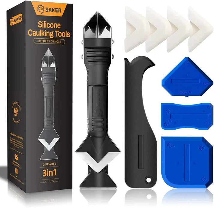 5 in 1 Metal Head Shovel Glue Tool Kit and Midlew Gel