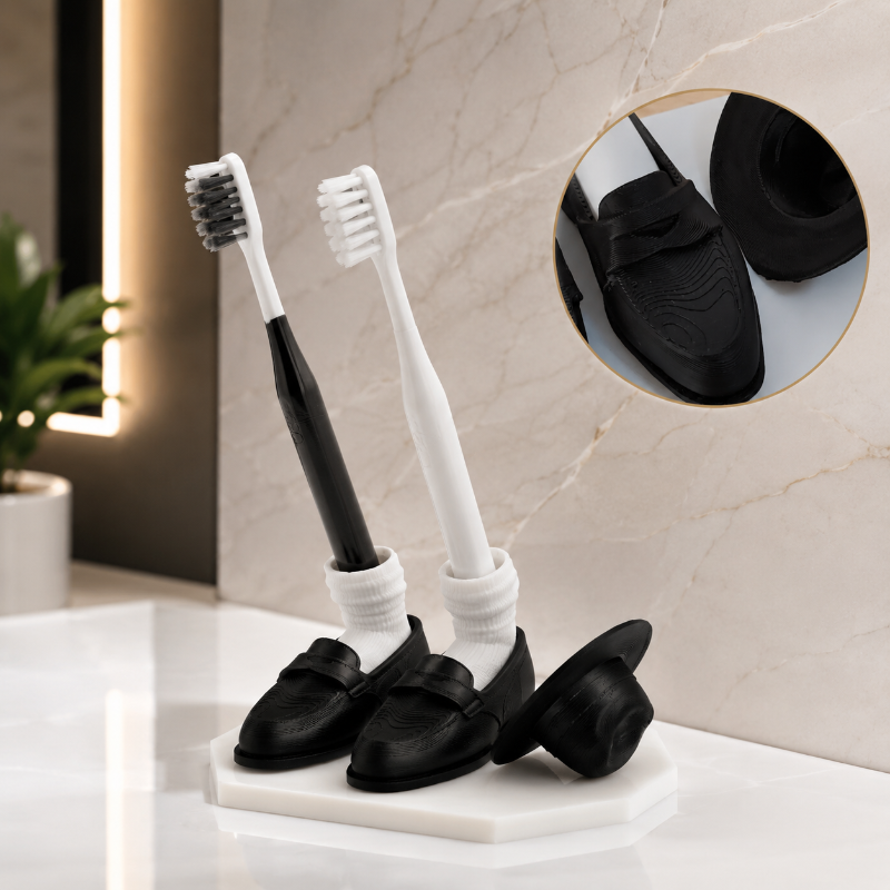 SoleStand™ Novelty Toothbrush & Pen Holder