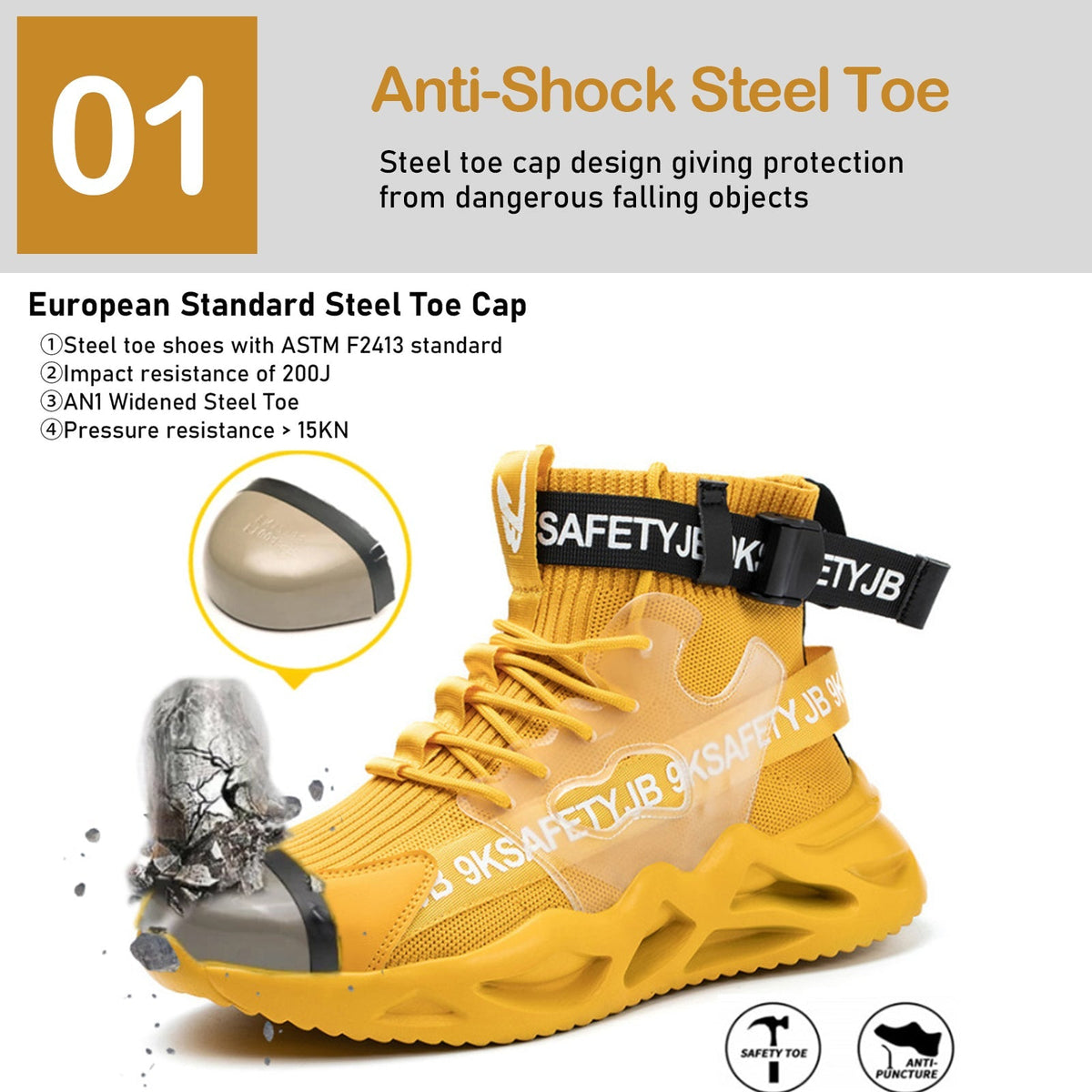 STEEL TOE WORK SHOES