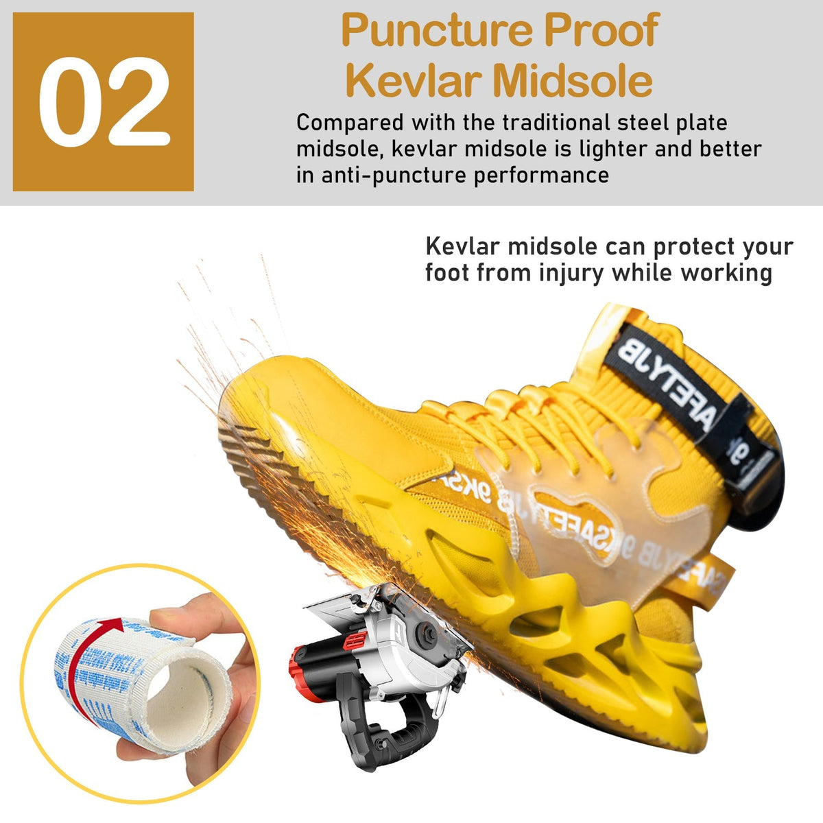 STEEL TOE WORK SHOES