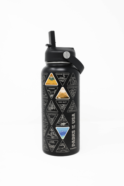The Original Parks of the USA Bucket List Bottle | Black [Backorder]