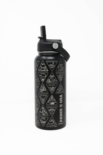 The Original Parks of the USA Bucket List Bottle | Black [Backorder]