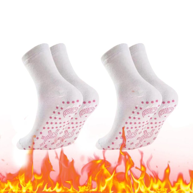 Tourmaline acupressure self-heating shaping socks