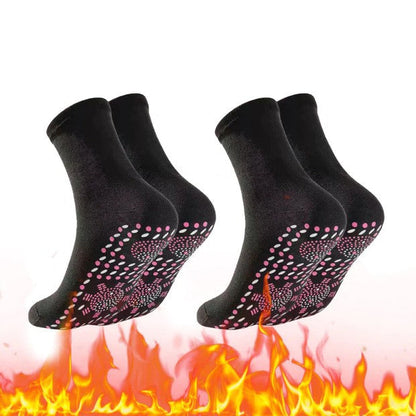 Tourmaline acupressure self-heating shaping socks