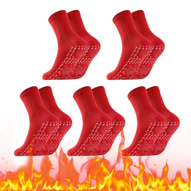 Tourmaline acupressure self-heating shaping socks
