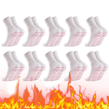 Tourmaline acupressure self-heating shaping socks