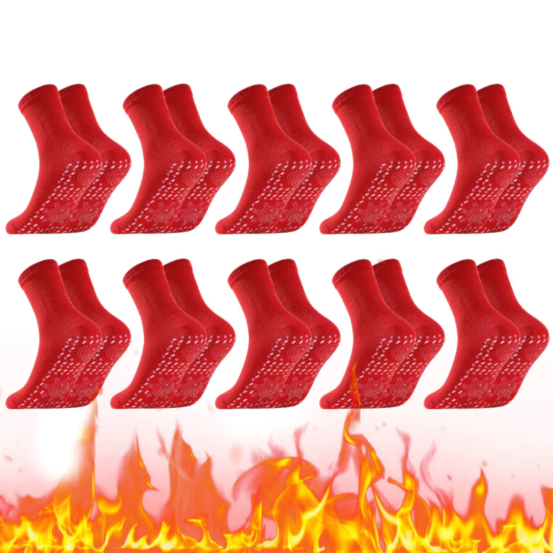 Tourmaline acupressure self-heating shaping socks