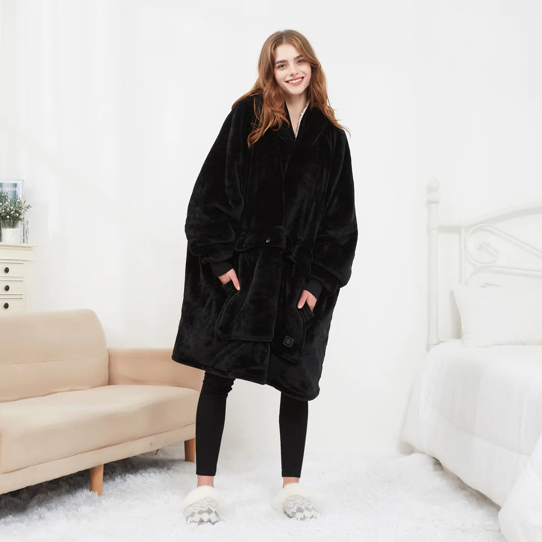 CozyCore Heated Oversized Hoodie Blanket