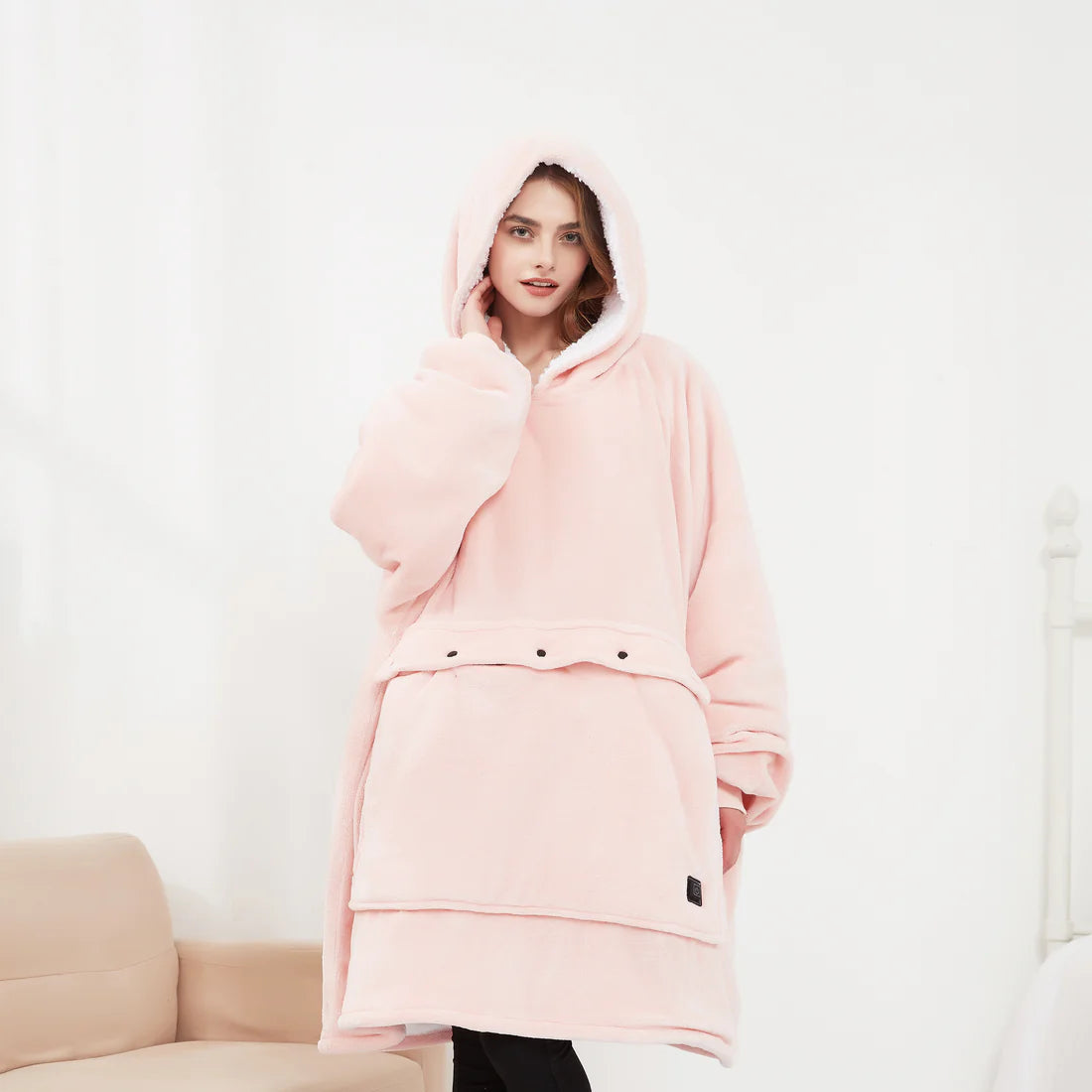 CozyCore Heated Oversized Hoodie Blanket