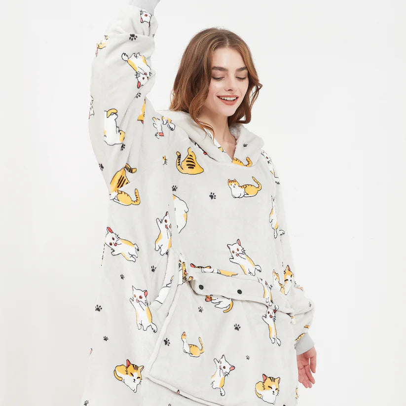 CozyCore Heated Oversized Hoodie Blanket