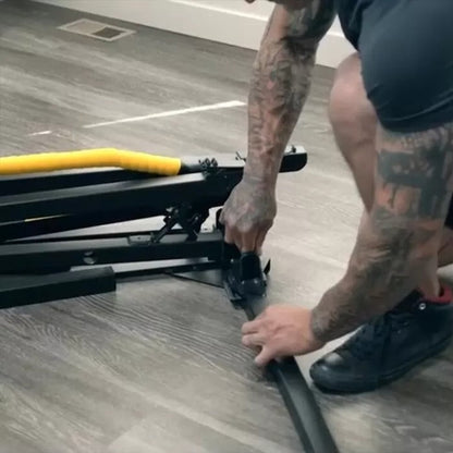Folding horizontal pull-up bar