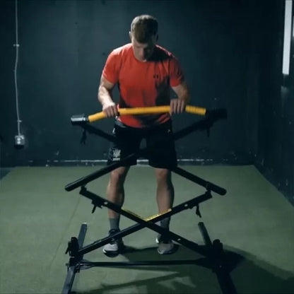 Folding horizontal pull-up bar
