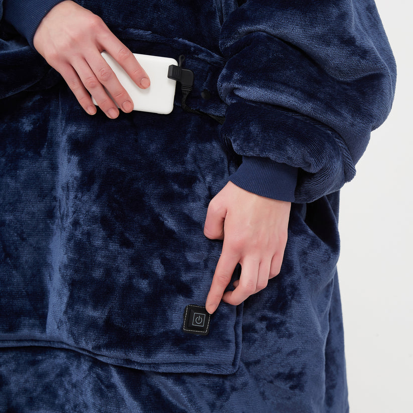 CozyCore Heated Oversized Hoodie Blanket