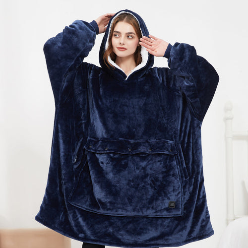 CozyCore Heated Oversized Hoodie Blanket