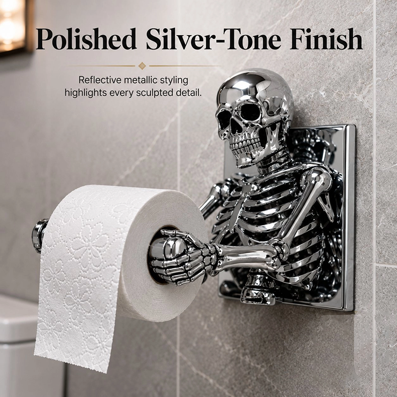 BoneKeeper 3D Skeleton Toilet Paper Holder