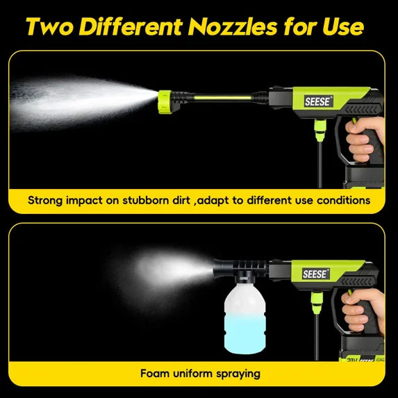 SEESE Cordless Pressure Washer (50% OFF TODAY) + Free Shipping