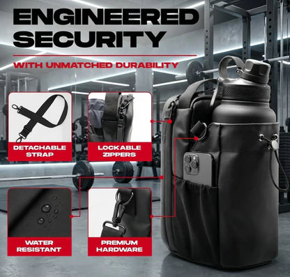 Magnetic Gym Bag for Men and Women - Sling Bottle With Magnetic Attachmment