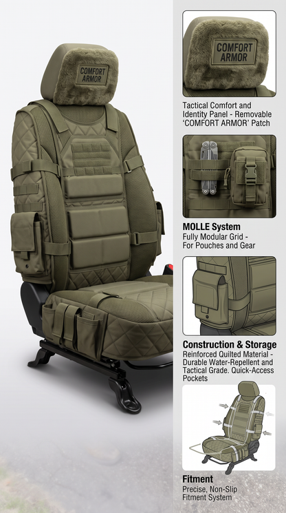 StrikeSeat™ Tactical Car Seat Cover