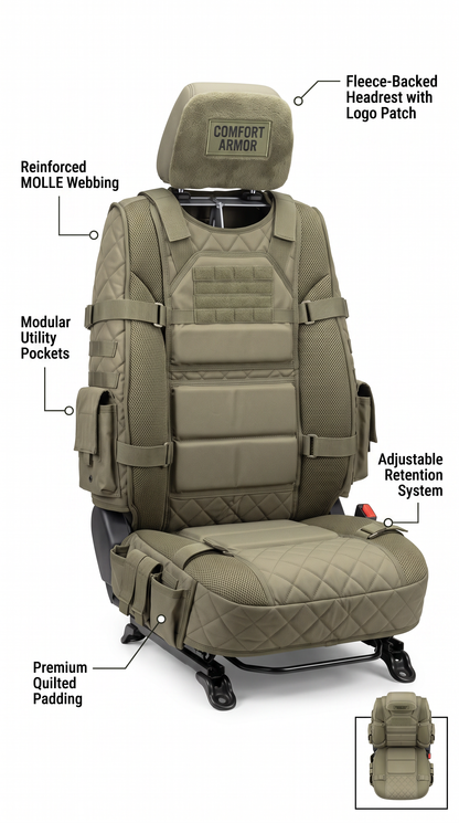 StrikeSeat™ Tactical Car Seat Cover