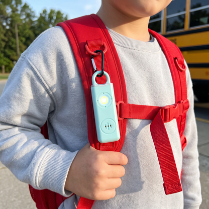 SafeLume – 130dB Personal Safety Alarm Keychain with Flashing Strobe Light | USB-C Rechargeable