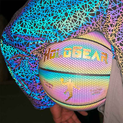 GLOWING REFLECTIVE BASKETBALL